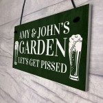 Garden SignPersonalised Funny Bar Sign Garage Pub Shed Plaque