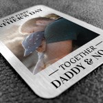 First Fathers Day Gift Personalised Photo Wallet Card Insert