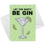 Gin Birthday Card For Women Funny Birthday Card For Her Friend