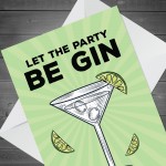 Gin Birthday Card For Women Funny Birthday Card For Her Friend