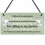 Hanging Garden Plaque Summer House Sign Garden Shed Memorial