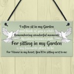 Hanging Garden Plaque Summer House Sign Garden Shed Memorial