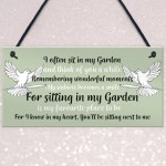 Hanging Garden Plaque Summer House Sign Garden Shed Memorial