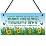 Mum Nan Memorial Gift Garden Plaque Summer House Sign