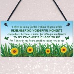 Mum Nan Memorial Gift Garden Plaque Summer House Sign