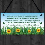 Mum Nan Memorial Gift Garden Plaque Summer House Sign