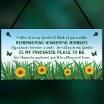 Mum Nan Memorial Gift Garden Plaque Summer House Sign