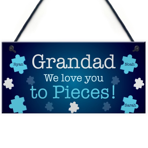 GRANDAD Gift For Birthday Fathers Day Personalised Plaque