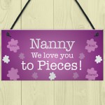 NANNY Gift For Birthday Personalised Plaque Grandparent Gift