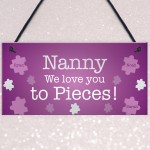 NANNY Gift For Birthday Personalised Plaque Grandparent Gift