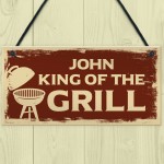 Novelty BBQ Sign Hanging Garden Plaque Personalised Grill Sign