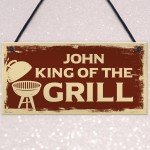 Novelty BBQ Sign Hanging Garden Plaque Personalised Grill Sign