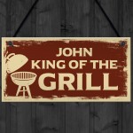 Novelty BBQ Sign Hanging Garden Plaque Personalised Grill Sign