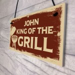 Novelty BBQ Sign Hanging Garden Plaque Personalised Grill Sign