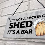 Rude Shed Sign Funny Home Bar Sign Garden Shed Garage Man Cave