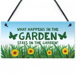 Funny Garden Signs And Plaques Hanging Summerhouse Sign