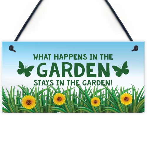 Funny Garden Signs And Plaques Hanging Summerhouse Sign