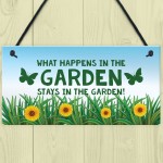 Funny Garden Signs And Plaques Hanging Summerhouse Sign