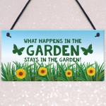 Funny Garden Signs And Plaques Hanging Summerhouse Sign