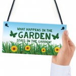 Funny Garden Signs And Plaques Hanging Summerhouse Sign