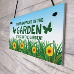 Funny Garden Signs And Plaques Hanging Summerhouse Sign