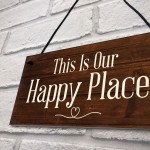 Novelty Garden Signs And Plaques Happy Place Summerhouse