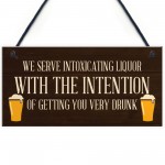 Rude Bar Sign Hanging Funny Garage Pub Shed Man Cave Garden 