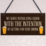 Rude Bar Sign Hanging Funny Garage Pub Shed Man Cave Garden 