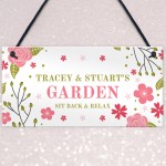 Hanging Garden Sign Personalised Garden Shed Wall Home Sign