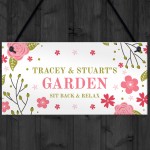 Hanging Garden Sign Personalised Garden Shed Wall Home Sign