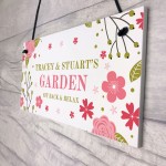 Hanging Garden Sign Personalised Garden Shed Wall Home Sign