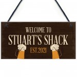 Personalised Bar Shack Sign Novelty Garden Home Bar Man Cave 