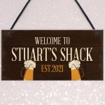 Personalised Bar Shack Sign Novelty Garden Home Bar Man Cave 