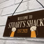 Personalised Bar Shack Sign Novelty Garden Home Bar Man Cave 