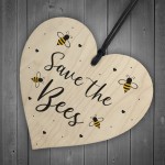 Garden Sign Hanging Door Plaque SAVE THE BEES Summerhouse