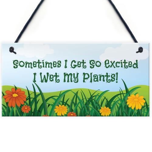 Funny Hanging Garden Sign Novelty Garden Lover Gift For Mum