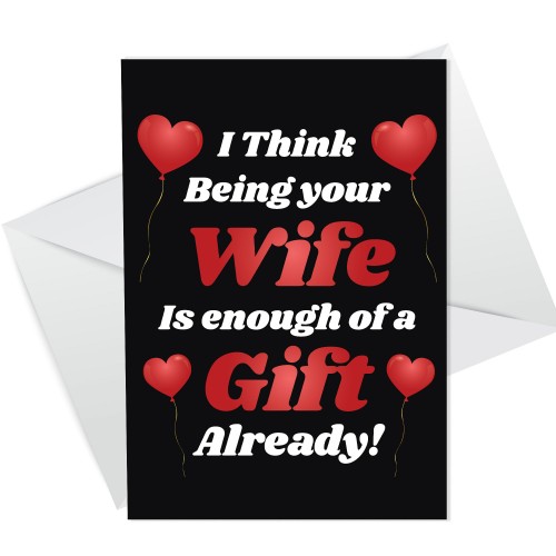 Funny Anniversary Birthday Card For Husband Boyfriend A6 Card