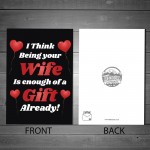 Funny Anniversary Birthday Card For Husband Boyfriend A6 Card