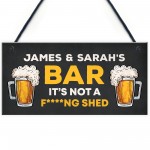 Funny Rude Personalised Bar Sign Novelty Home Bar Sign Funny