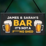 Funny Rude Personalised Bar Sign Novelty Home Bar Sign Funny