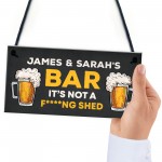 Funny Rude Personalised Bar Sign Novelty Home Bar Sign Funny