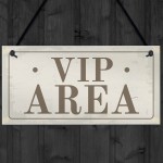 Hanging VIP AREA Bar Sign Novelty Home Bar Garden Signs