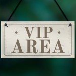 Hanging VIP AREA Bar Sign Novelty Home Bar Garden Signs