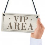 Hanging VIP AREA Bar Sign Novelty Home Bar Garden Signs