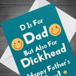 Rude Fathers Day Card From Daughter Son Funny Card For Dad