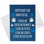 Funny Card For Dad From Dog Fathers Day Card Joke Card