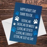 Funny Card For Dad From Dog Fathers Day Card Joke Card