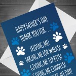 Funny Card For Dad From Dog Fathers Day Card Joke Card