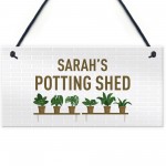 Quirky Potting Shed Sign Hanging Garden Summerhouse Sign