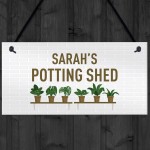 Quirky Potting Shed Sign Hanging Garden Summerhouse Sign